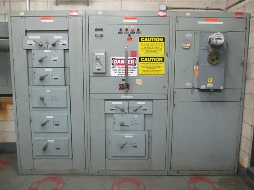 A commercial main and distribution switchboard panel